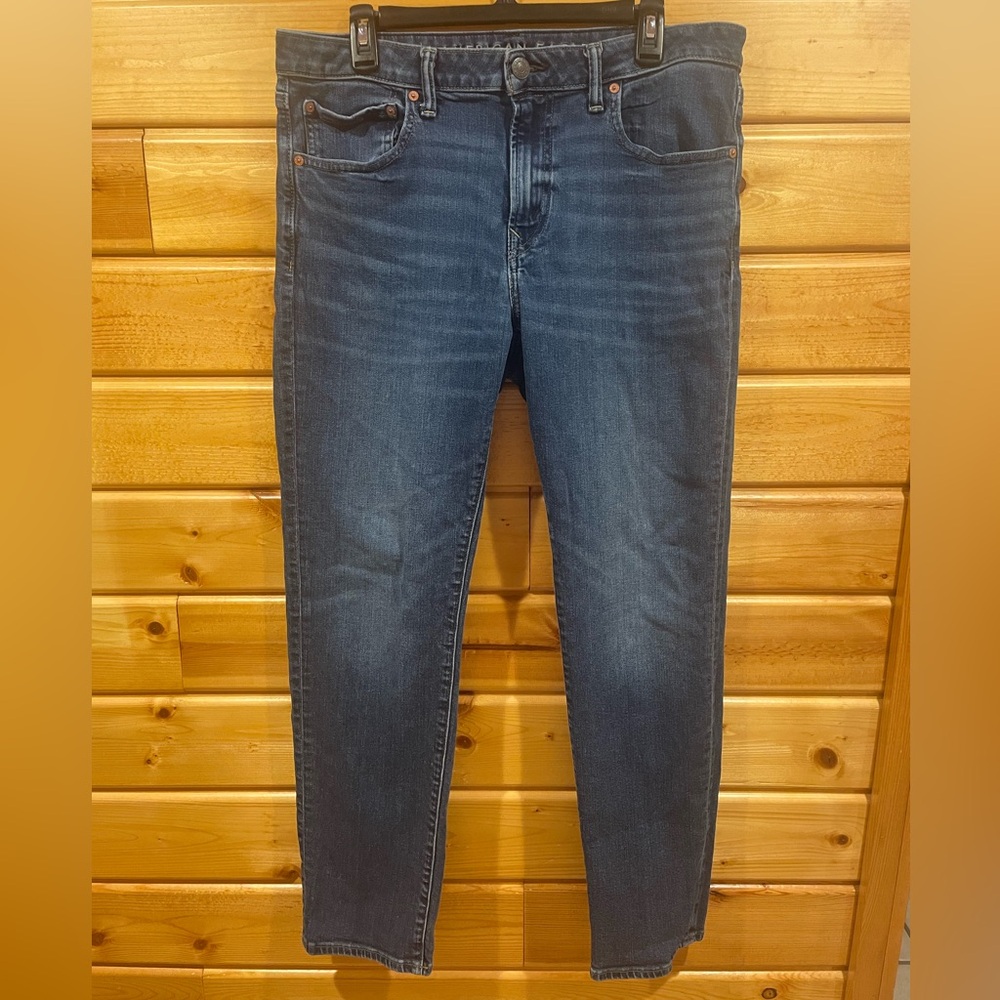 Men's American Eagle AirFlex Slim Straight Blue Jeans 36x32